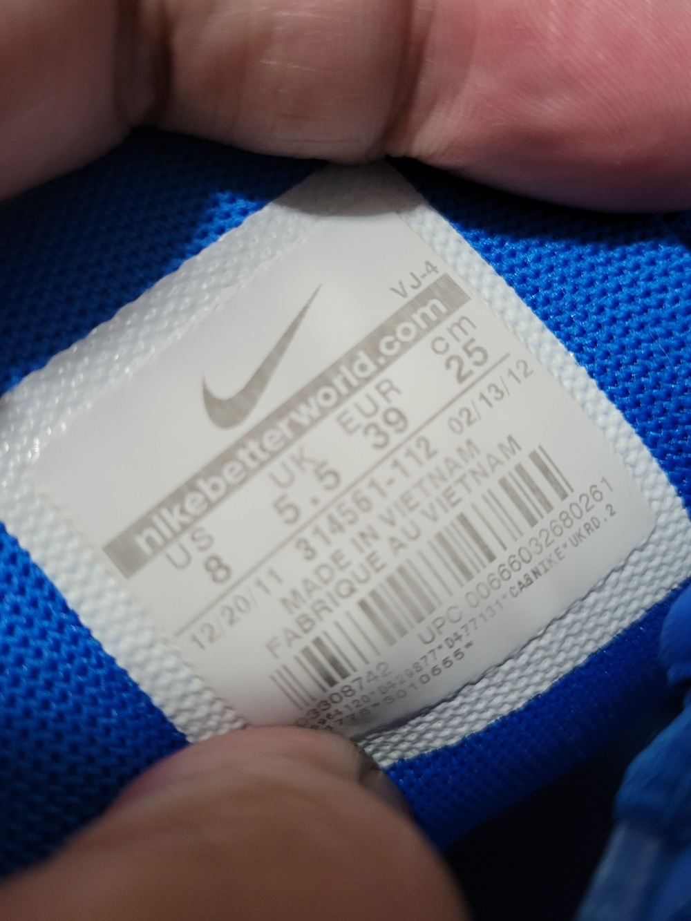2011 Nike Shox 314561-112 Womens Size 8 Blue & White Sneakers - Picture 5 of 5